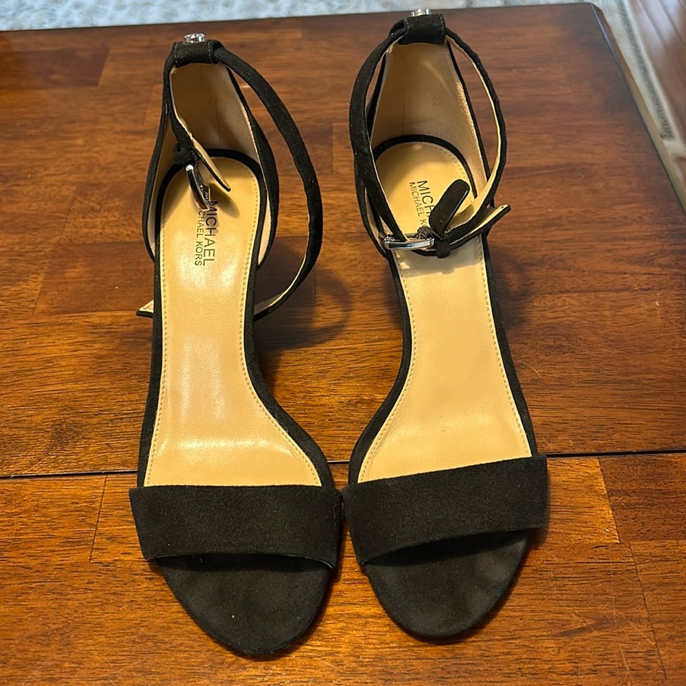 Michael Kors open toe heels, size 8
